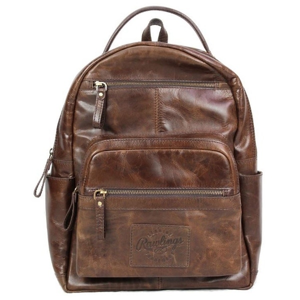 Rawlings genuine leather backpack clearance