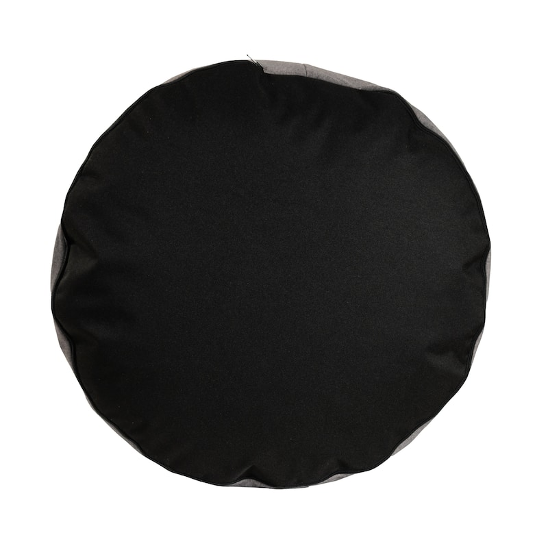 Qiviut Gray Tall Pouf