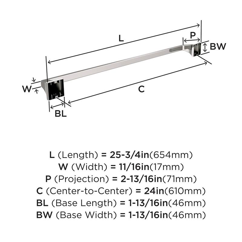Amerock Mulholland 24" Towel Bar