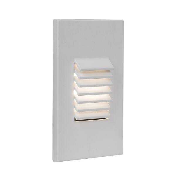 slide 1 of 6, WAC Lighting 5" Tall Vertical LED Step and Wall Light with Louvered
