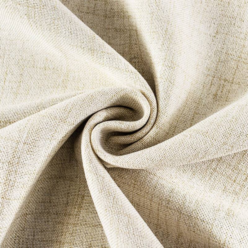 DriftAway Twist Tab Linen Textured Lined Blackout Solid Curtains 2 Panels