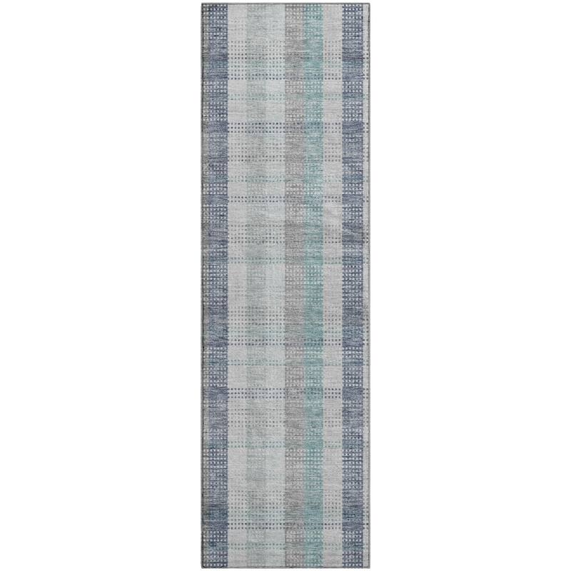 Premium Washable Super Soft Modern Plaid Mayfield Rug