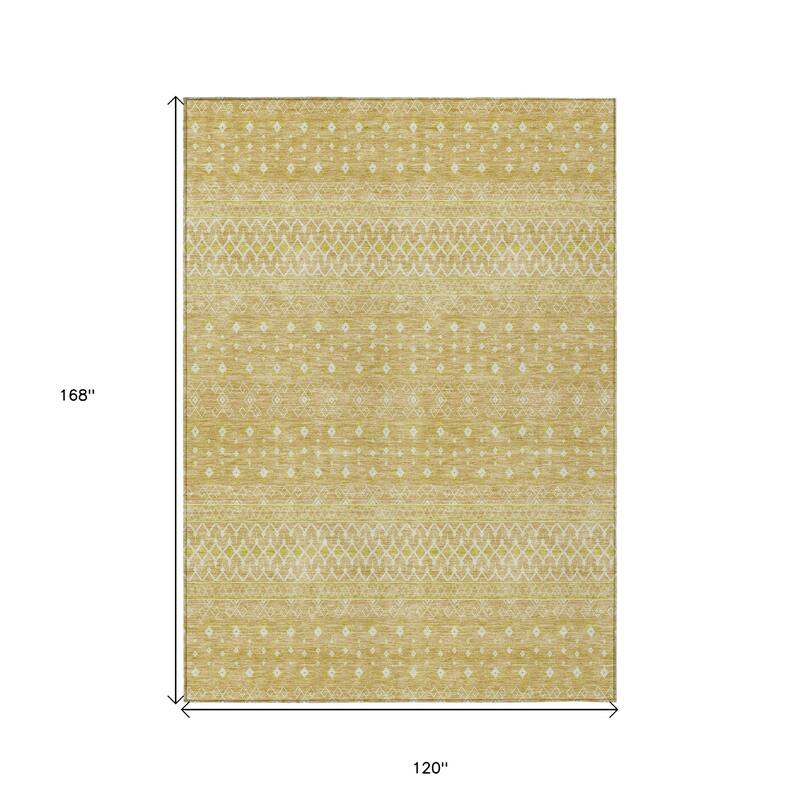 HomeRoots Tribal Transitional Rectangle Outdoor Rug