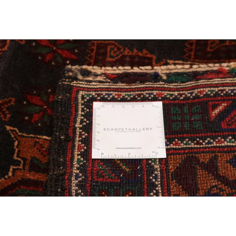 Teimani Black Rug 3'11" x 7'2" - 3'11 x 7'2