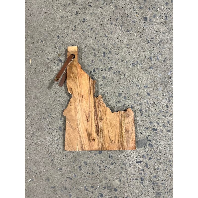 Acacia Wood "Idaho" Cutting Board - A - Natural