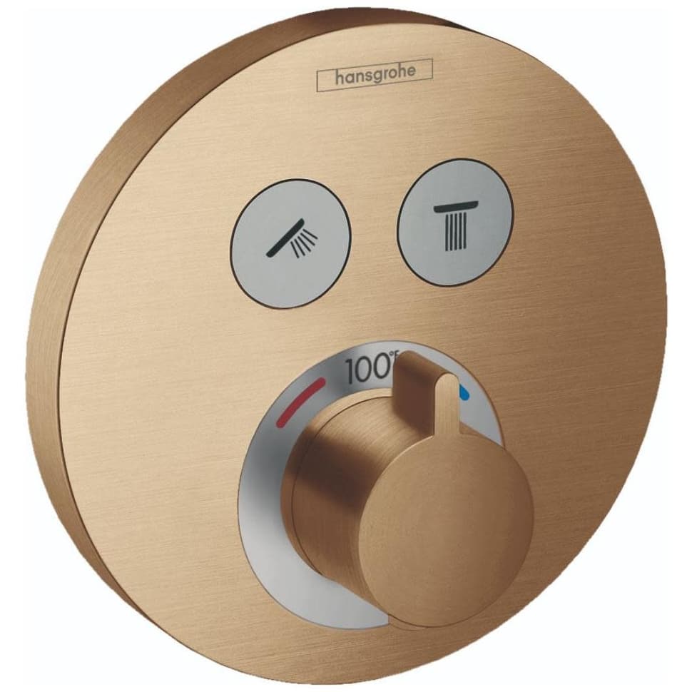 Hansgrohe ShowerSelect Thermostatic 2-Function Valve Trim with Shared