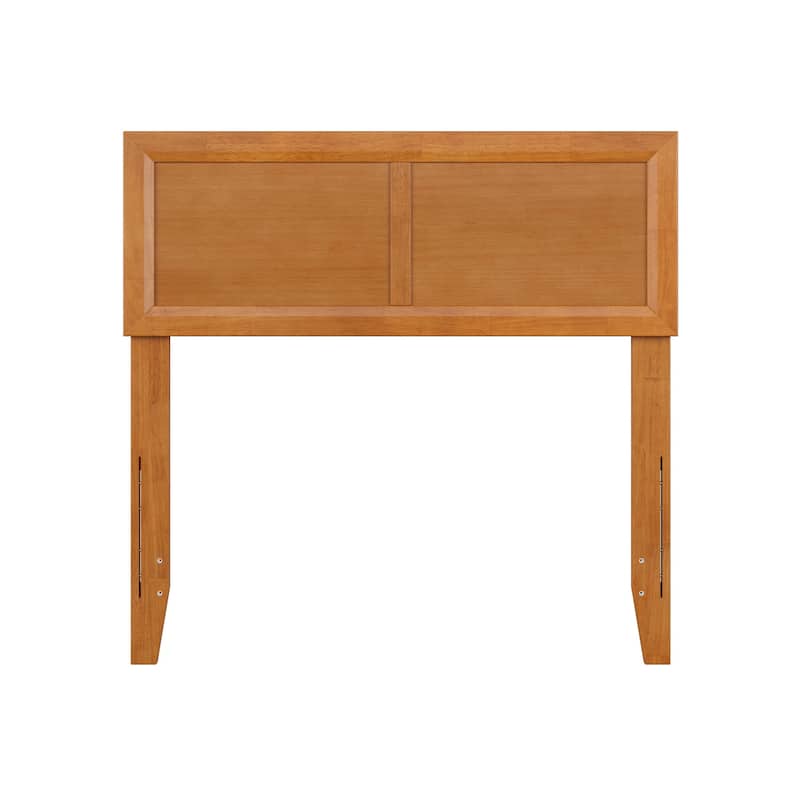 Twin Solid Wood Headboard in Light Toffee with Clean Panel Design and Modern Classic Look
