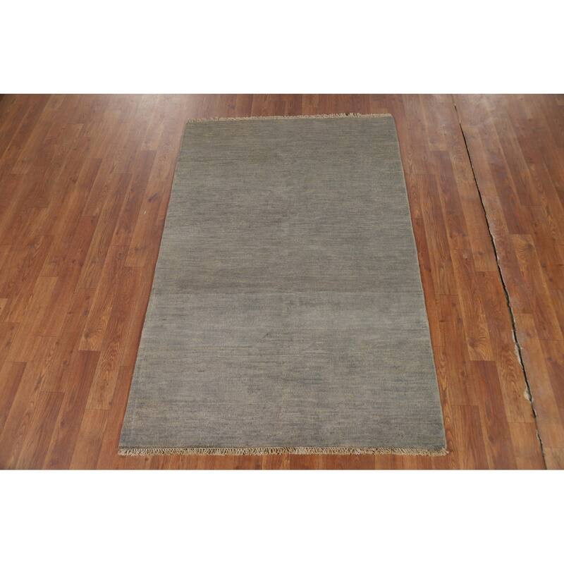 Modern / Contemporary Gabbeh Oriental Foyer Rug Handmade Wool Carpet - 3'4"x 4'11"