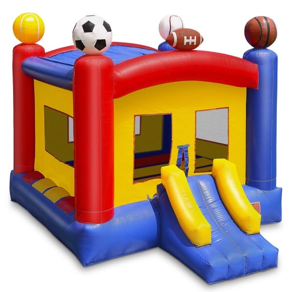 slide 2 of 7, 17 x 13ft Commercial Inflatable Sports Bounce House Kids