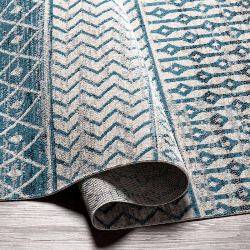 Livabliss Selene Global Boho Machine Washable Area Rug
