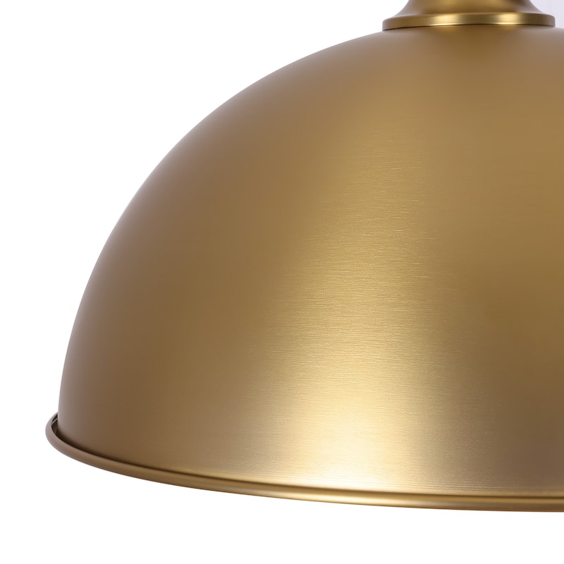 Modern Industrial 1-Light Dome Metal Pendant Light for Kitchen Island