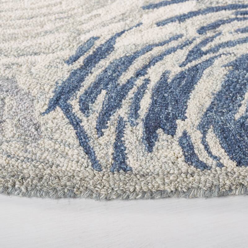 SAFAVIEH Handmade Micro-Loop Magdalini Abstract Wool Rug