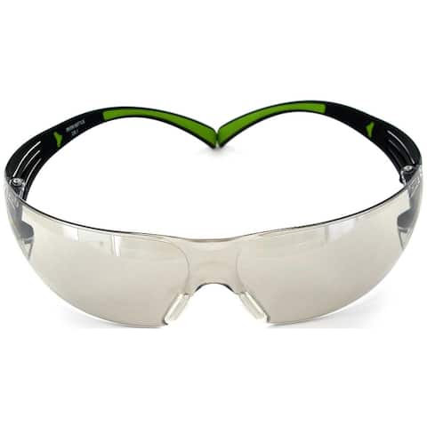 3M SF400M-WV-6 SecureFit 400 Safety Eyewear Glasses, Black/Green