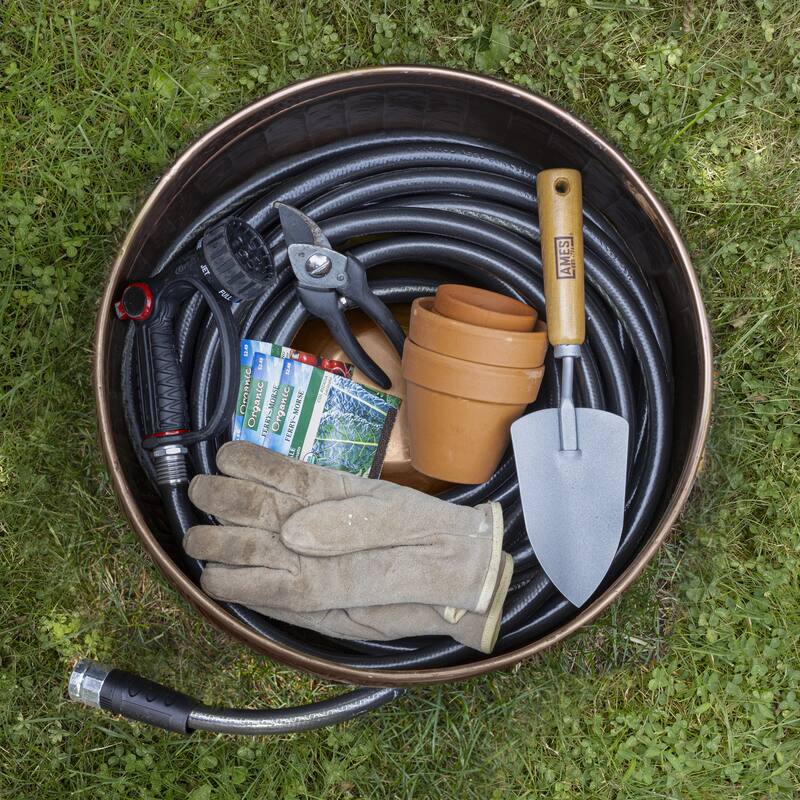 La Jolla Hose Pot with Lid - Copper Finish