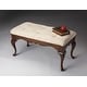 preview thumbnail 3 of 1, Butler Grace Plantation Cherry Rectangular Bench - Dark Brown