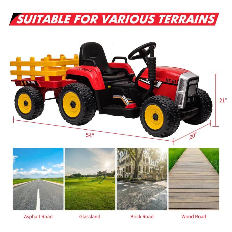 12V Kids Electric Tractor