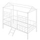 preview thumbnail 19 of 27, Twin Size Metal House Bed Frame with Slatted Support, No Box Spring Needed