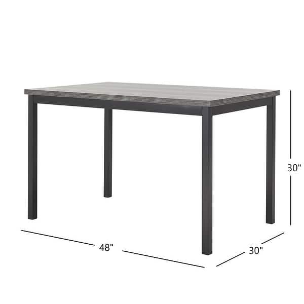 Brent Black Metal Dining Table by iNSPIRE Q Modern Dining Table Bed