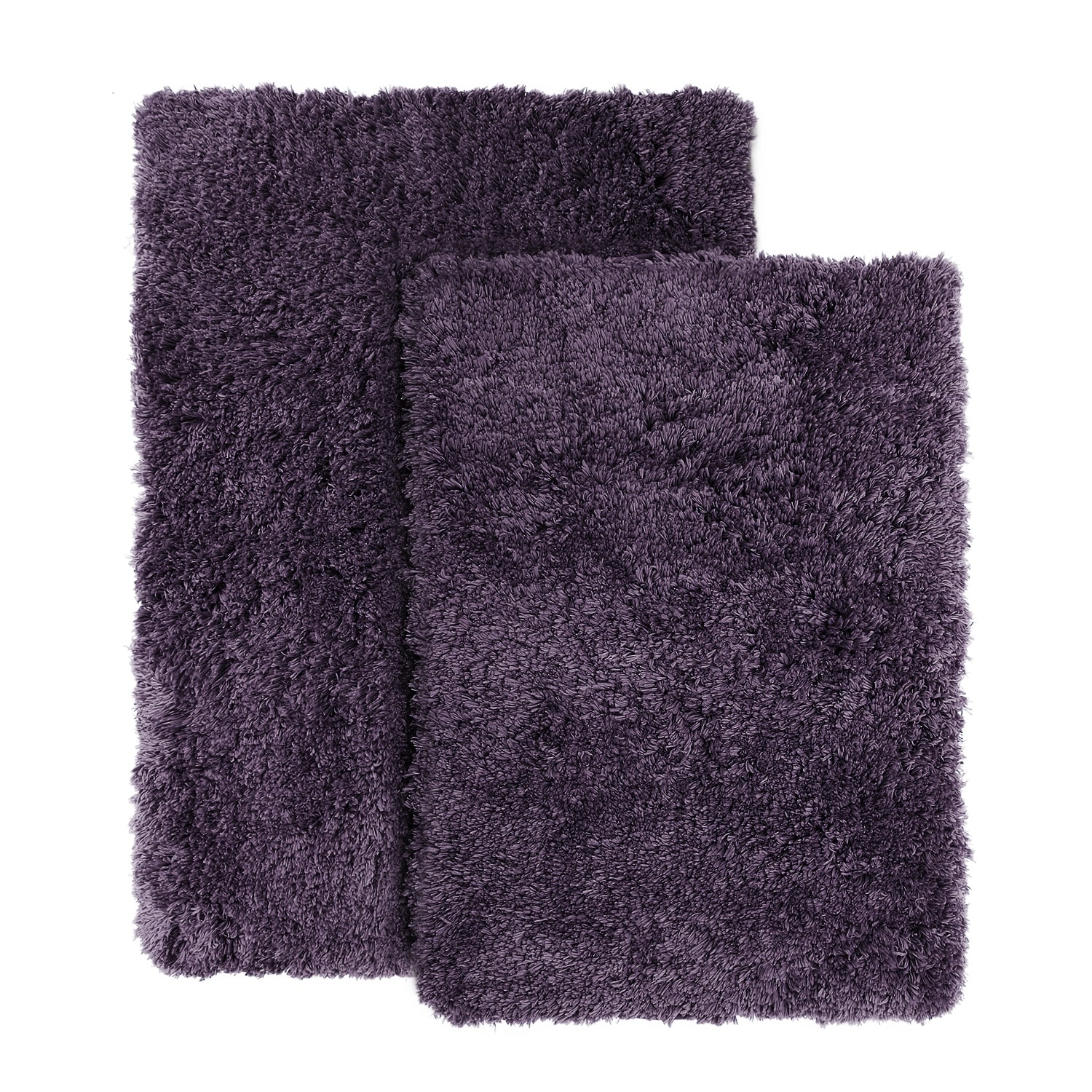 Non Slip Thick Shaggy Chenille Plum Bathroom Rug Sets - Temu