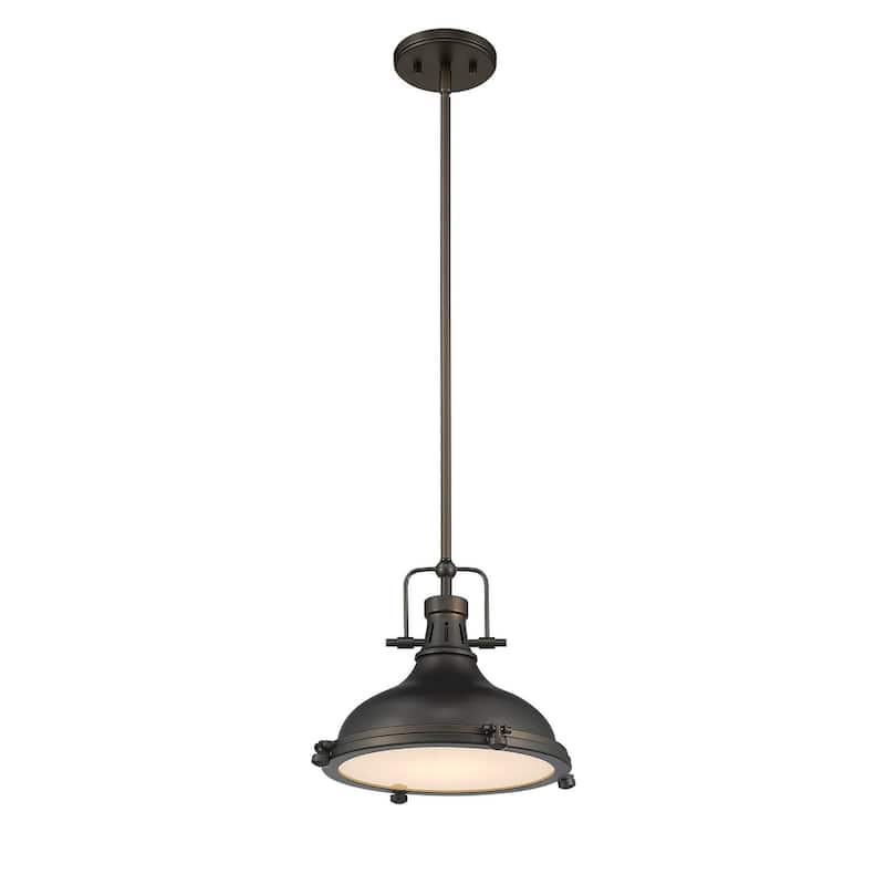 Rustic Oil Rubbed Bronze 15" Kitchen Pendant
