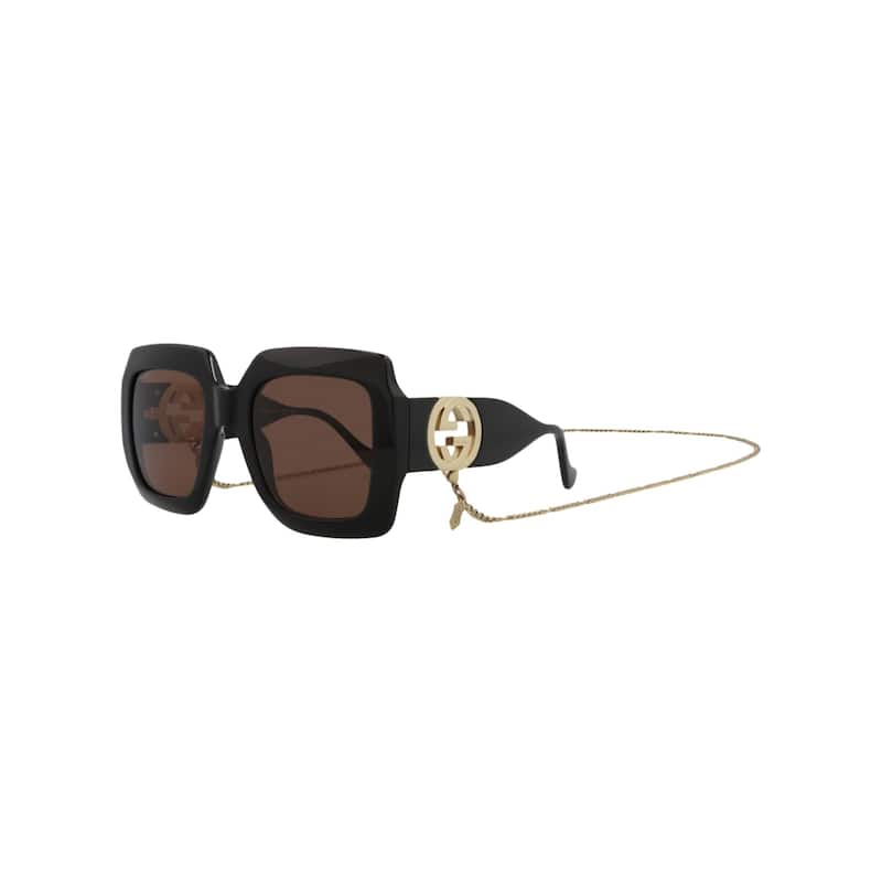Gucci Square-Frame Injection Sunglasses