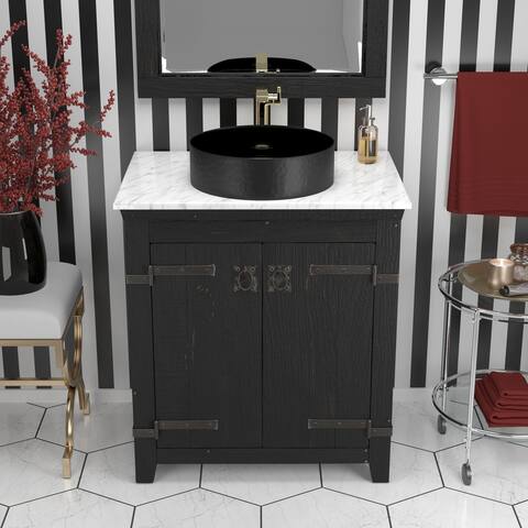 Positano 30" Freestanding Single Bathroom Vanity Set