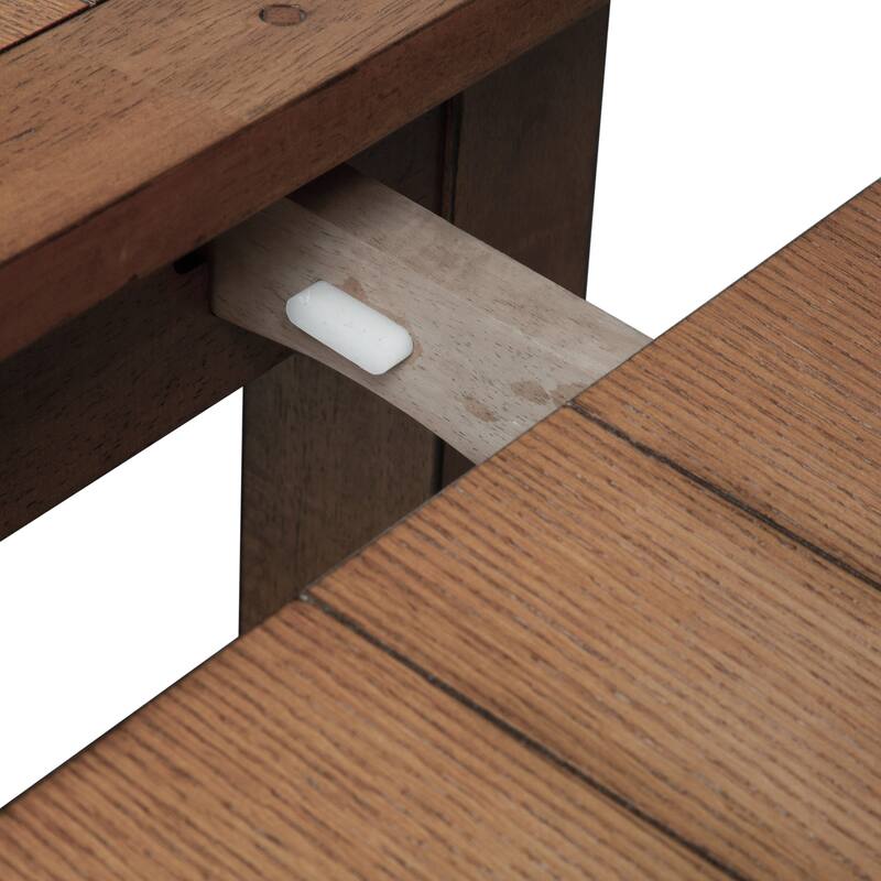 Treasures Rustic Oak and Black 5-piece Sheaf Back Retractable Dinette Set