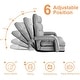 preview thumbnail 3 of 10, Adjustable 6-Position Floor Chair Folding Lazy Gaming Sofa,Indoor Chaise Lounge Sofa