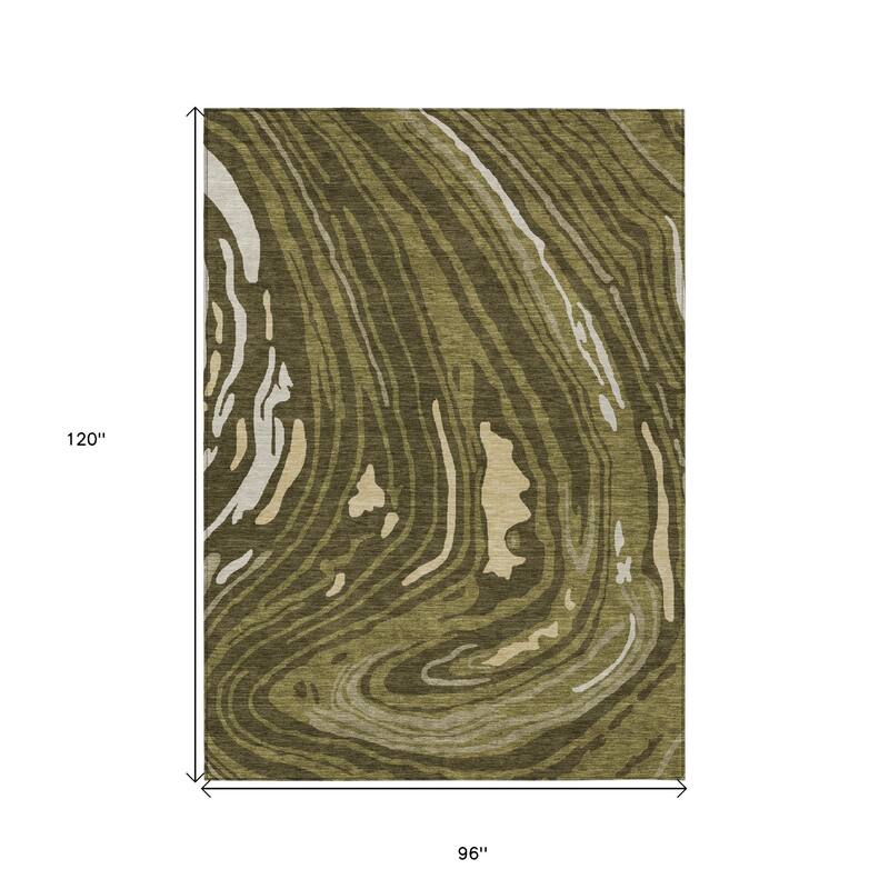 HomeRoots Abstract Transitional Rectangle Outdoor Rug