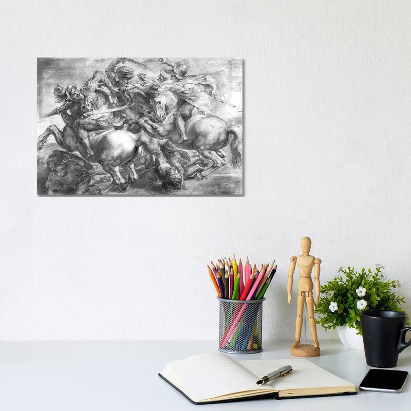 iCanvas "The Battle Of Anghiari (after Leonardo da Vinci)" by Peter Paul Rubens Canvas Print - 8x12x0.75