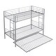 preview thumbnail 19 of 31, Twin over Twin Size Metal Bunk Bed with Trundle