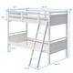 preview thumbnail 16 of 33, Costway Twin Over Twin Bunk Bed Convertible 2 Individual Beds Wooden