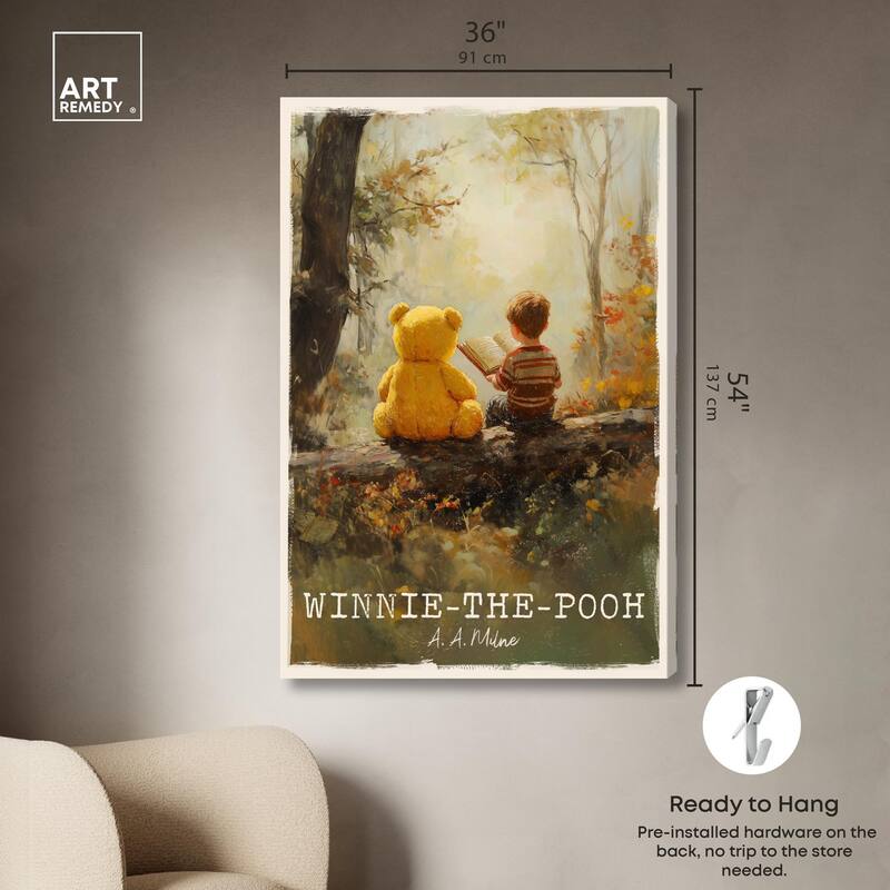 Classic Winnie the Pooh Canvas by Art Remedy, Gallery Wrapped