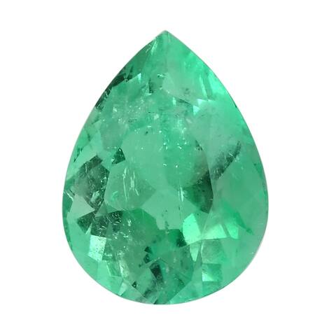 Loose Gemstone for Jewelry Making AAAA Emerald Pear Free Size Ct 1.00 - Free Size