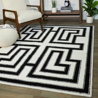Deco Border Rugs Vincent Art Deco Border Area Rug - Bed Bath & Beyond - 32193938