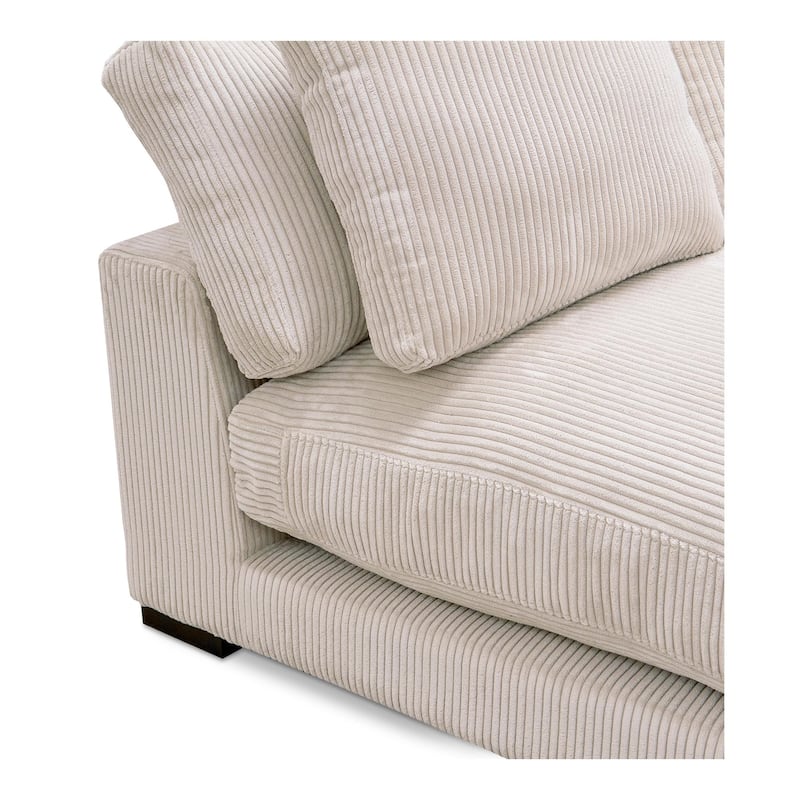 NADAAL STUDIOS Keira, Slipper Chair, Corduroy Upholstery - 41.5"W x46"D x33"H