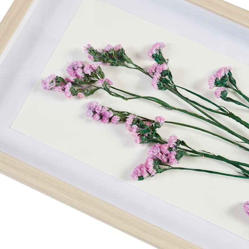 Madison Park Avant Garden Dried Flower 2-piece Shadow Box Wall Decor Set
