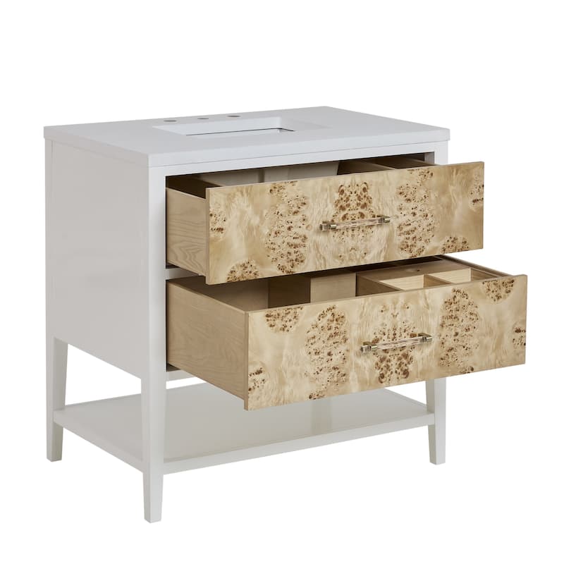 James Martin Vanities D804-V36 Olena 36" Single Basin Wood Vanity