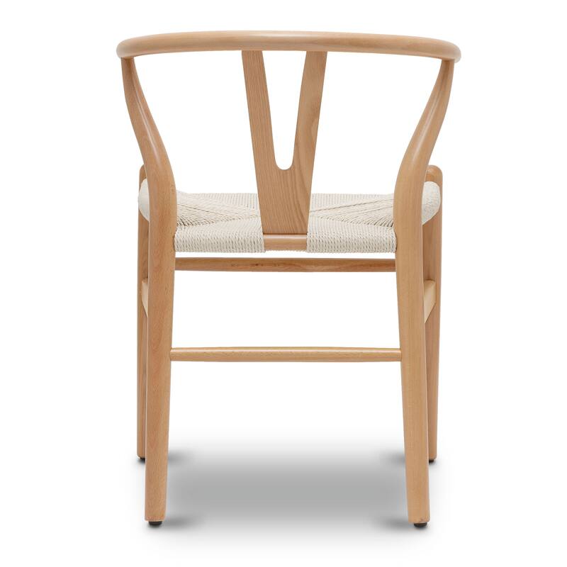 Poly and Bark Weave Chair - Solid Wood Frame (Natural)