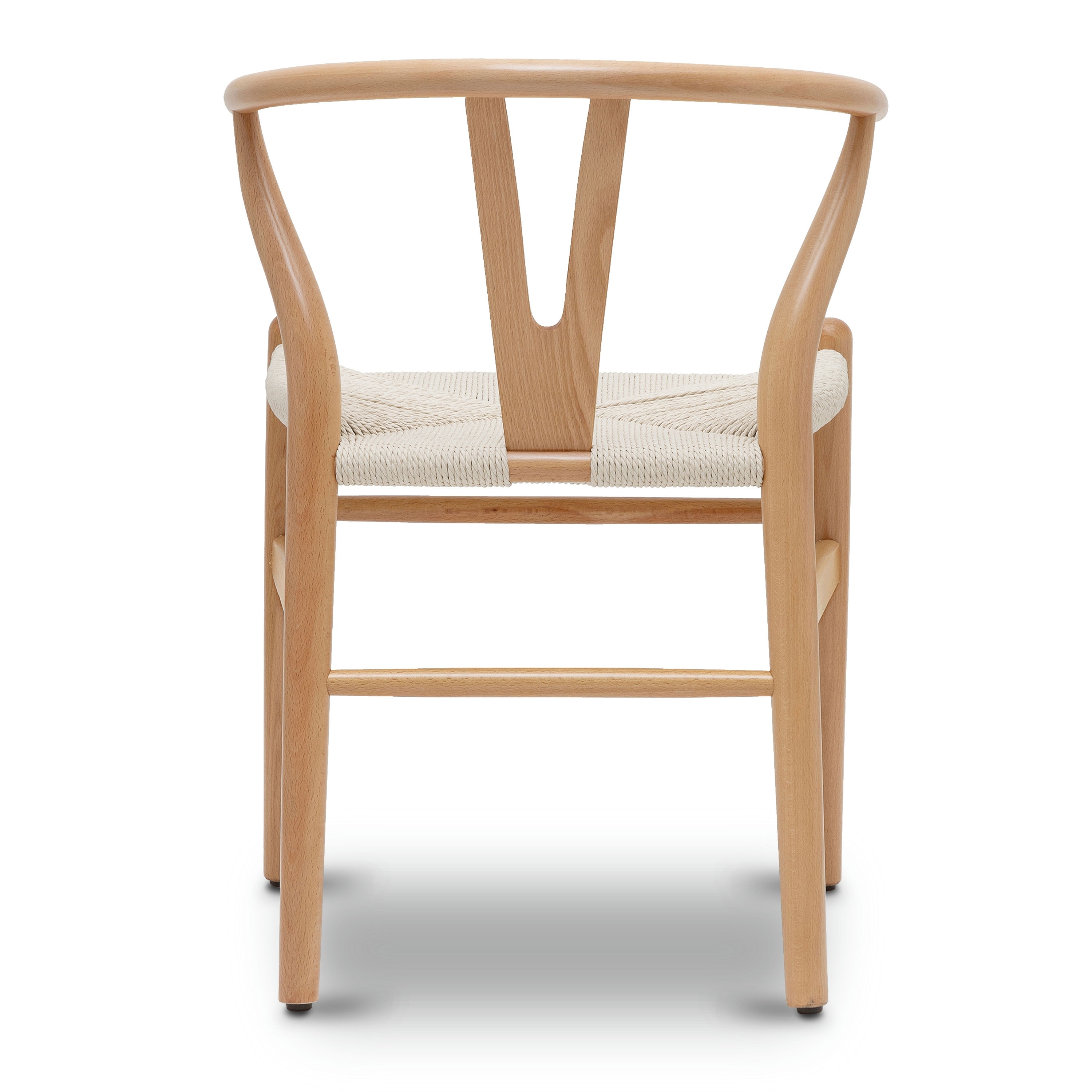 Poly and sale bark wishbone chair