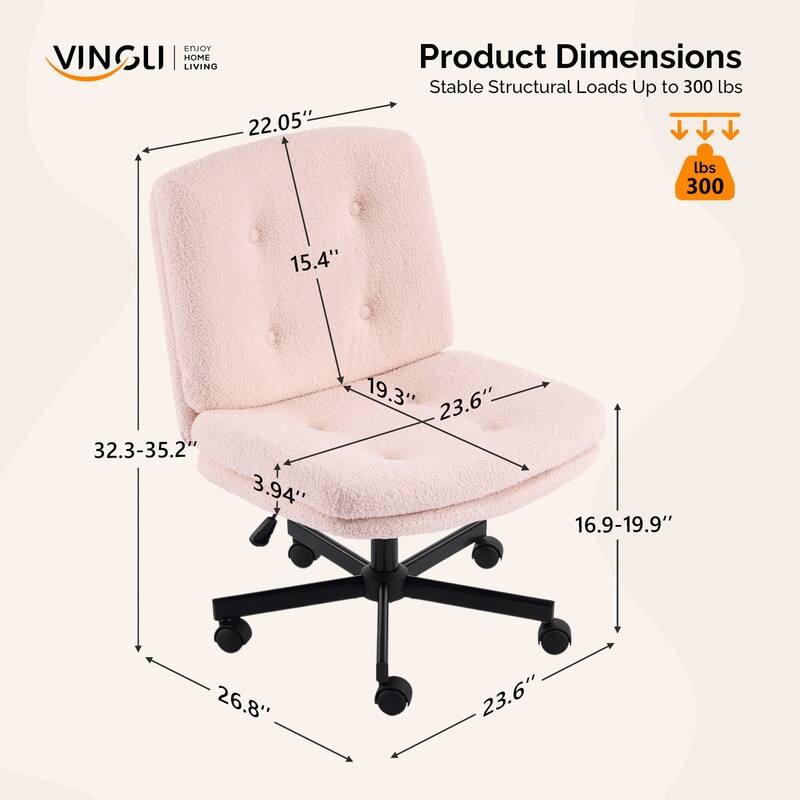 Tufted Teddy Fleece Swivel Chair With Reclining And Foot Studs