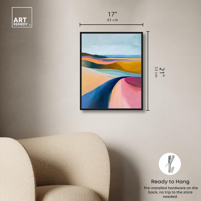 Colorful Dunes I Canvas by Art Remedy