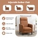 preview thumbnail 14 of 31, Modern PU Leather Adjustable Recliner Chair Glider for Living Room Home Theater