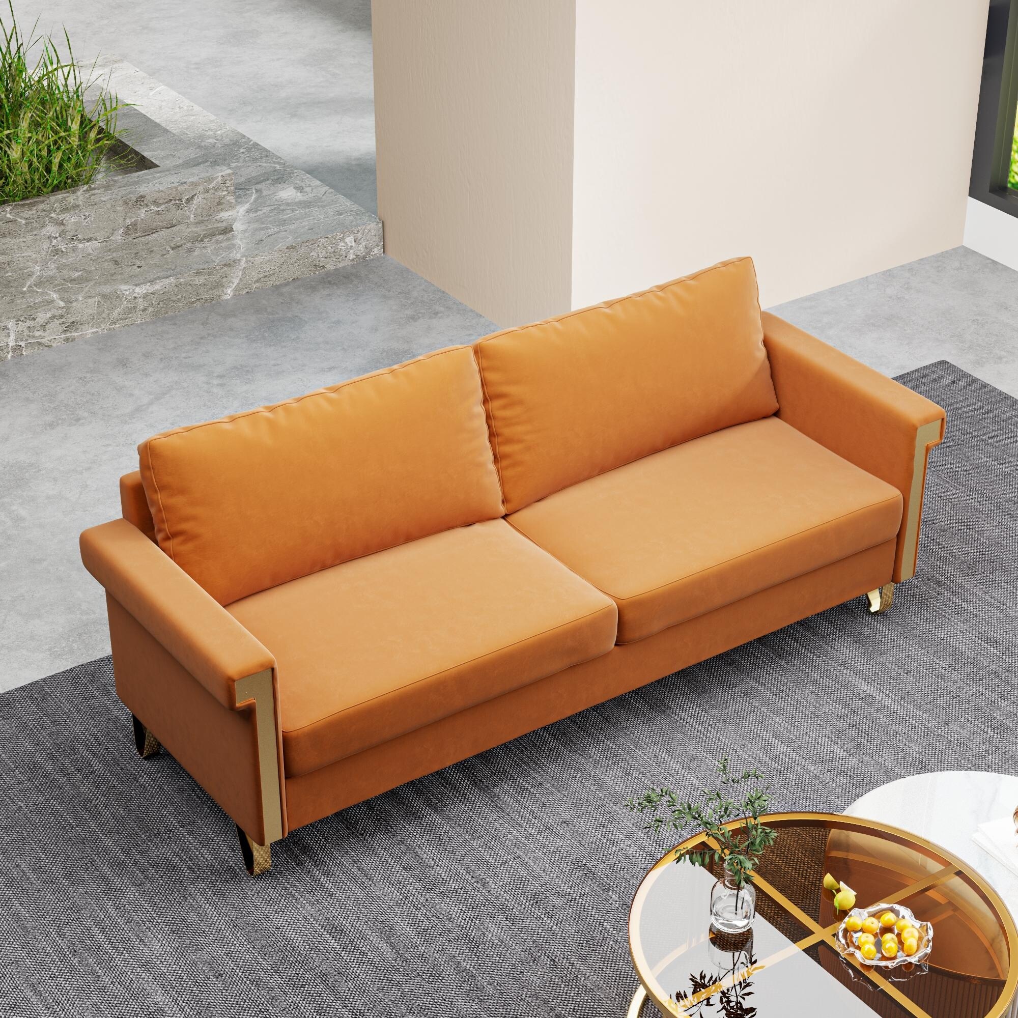 【Orange】LILLE SOFA 2P Find QT Adaptable Corner Lounge Sofa for the Office & Home