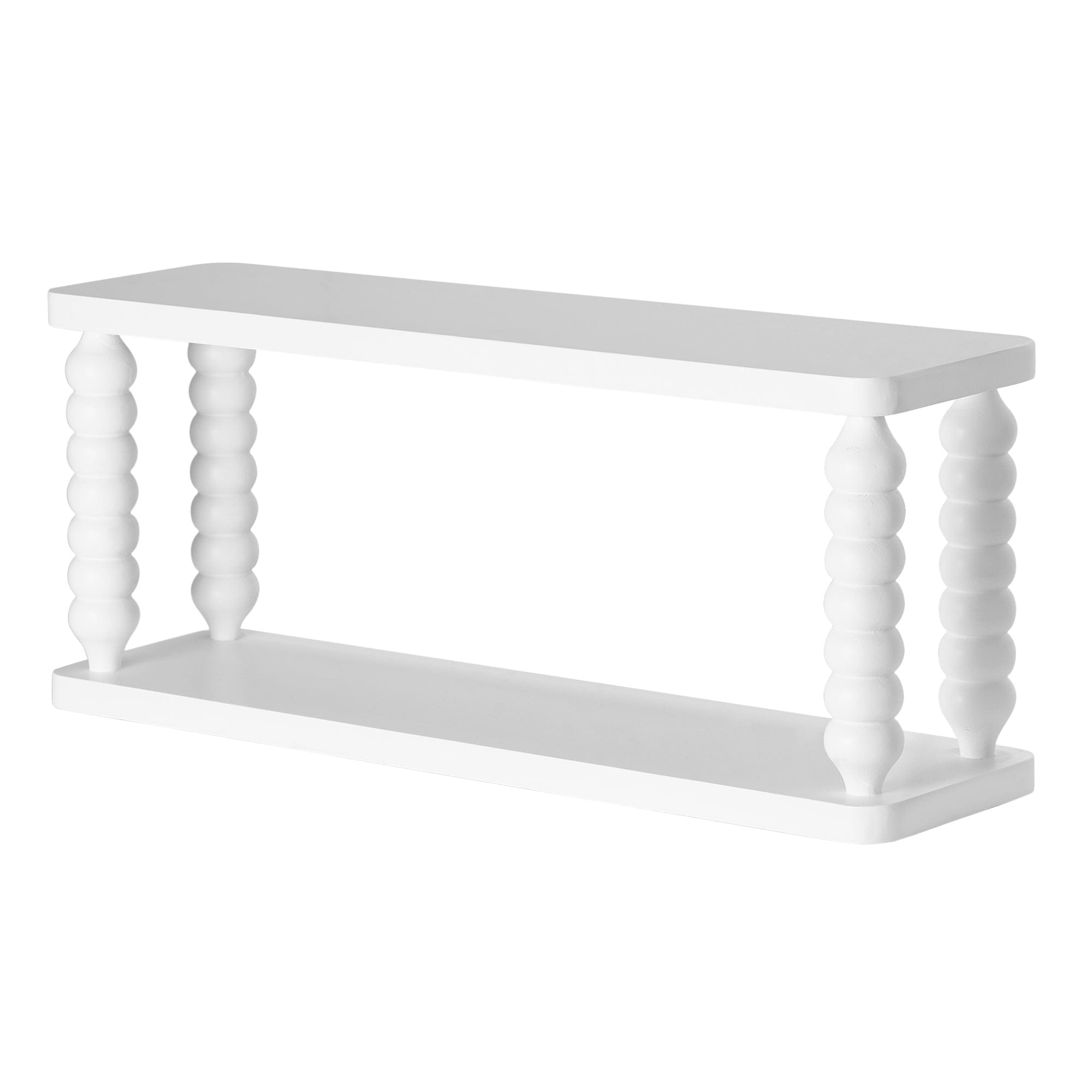 American Art Decor Galleon Wall Shelf, White - 22" x 9" - 22" x 9"