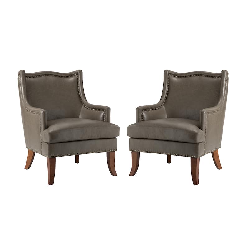 Konrad Comfy Living Room Vegan Leather Armchair by HULALA HOME