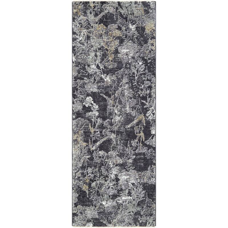 Livabliss Gakko Rustic Area Rug - Black - 2'7" x 10'