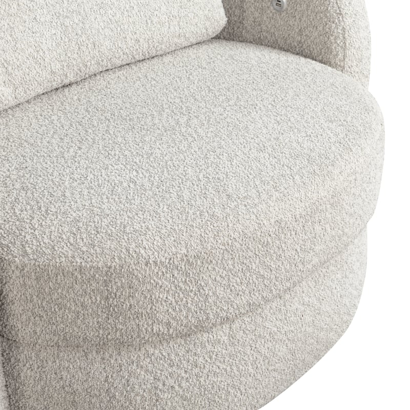 Studio Living Myers Large Accent Chair in Boucle Fabric