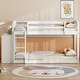 preview thumbnail 5 of 50, Luxury Twin over Twin Bunk Bed with 4 Drawers, 3 Shelves and Built-in Ladder for Maximized Space