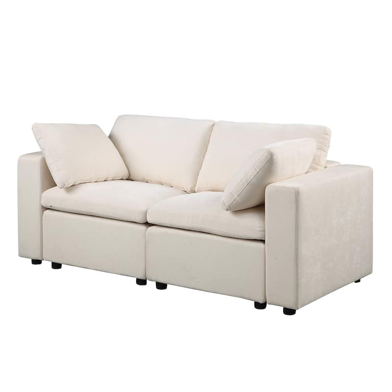 Modular Sectional Sofa, Convertible U Shaped Sofa Couch, Modular Sectionals with Ottomans
